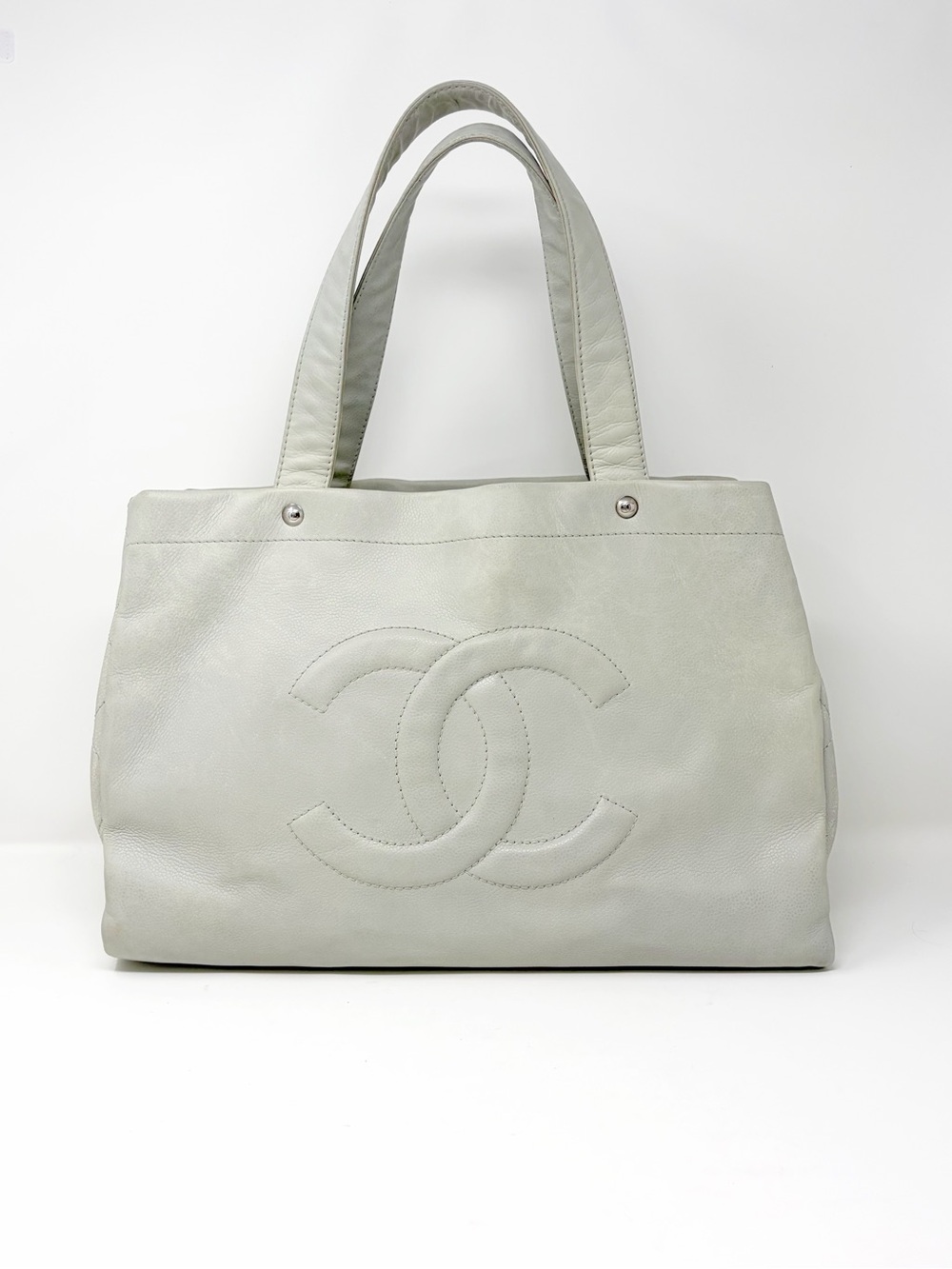 Chanel Caviar Leather Tote in Grey
